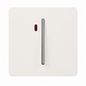 Trendi 45 A Cooker Switch & Neon Insert in Matt White - ART-WHS2MWH