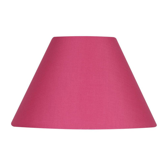 Oaks Lighting S501/5 Cotton Coolie Lampshade 140mm - Clip-On Candle Light Shade - Hot Pink