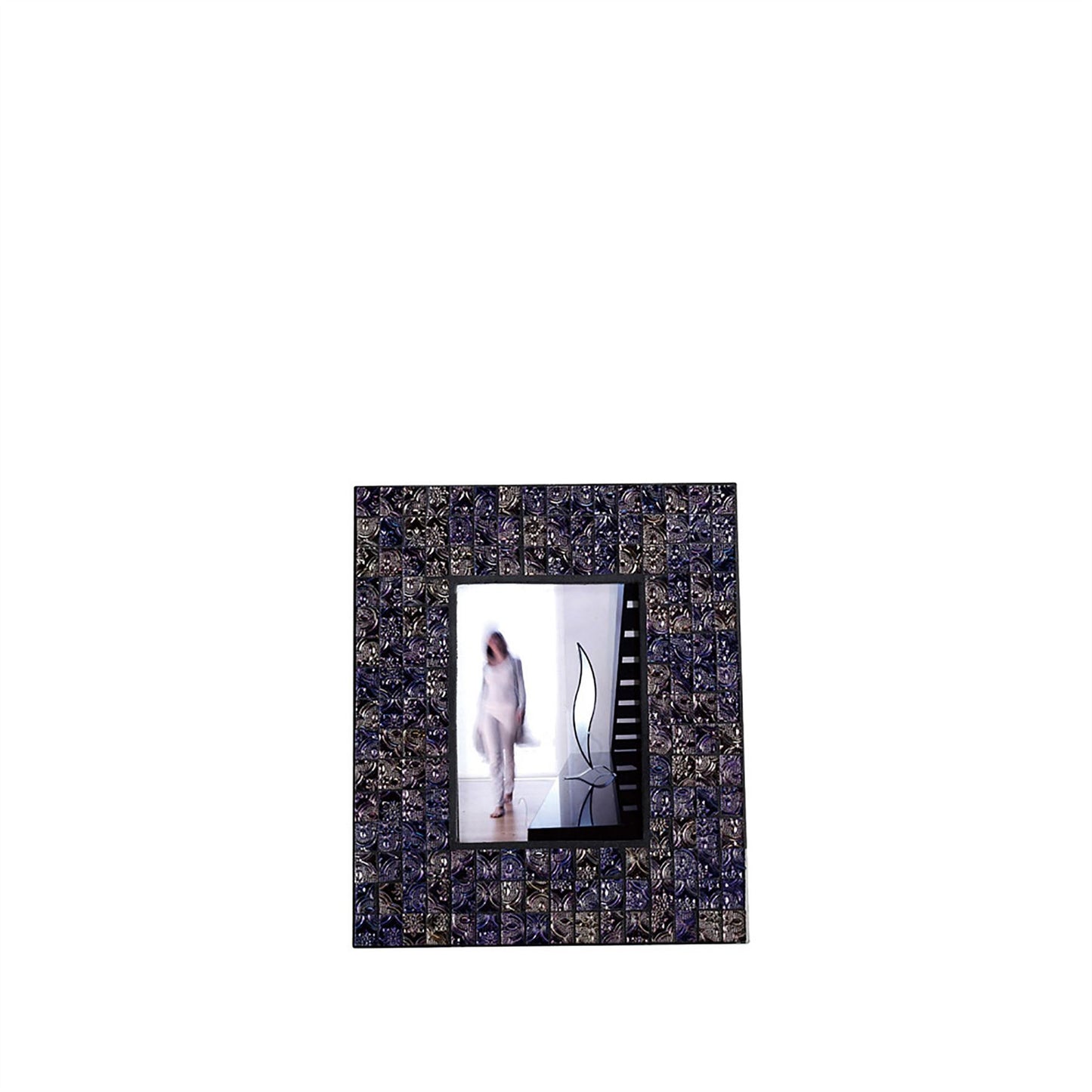 Diyas Home (DH) Carissa Mosaic Photo Frame Purple/Multi-Colour Mosaic