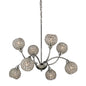 Diyas Escado 77cm  8 Light E14 Polished Chrome/Crystal Ceiling Pendant Light Fitting