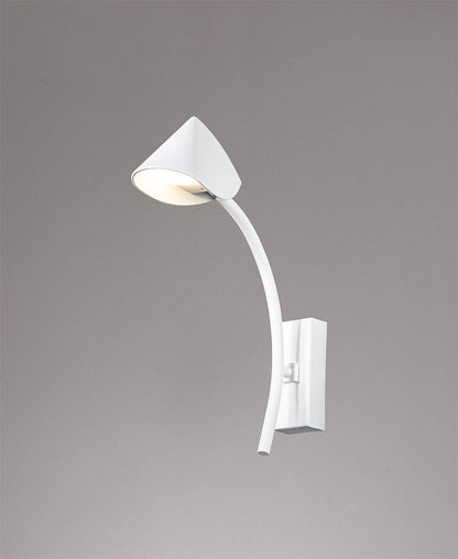Mantra Capuccina 1 Light Wall Light, 7W LED, 3000K, 630lm, White, 3yrs Warranty