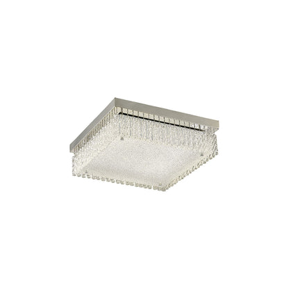 Diyas Aiden Large Square Flush  21W 1900lm LED 4200K Polished Chrome/Glass, 3yrs Warranty  Ceiling Light Fitting