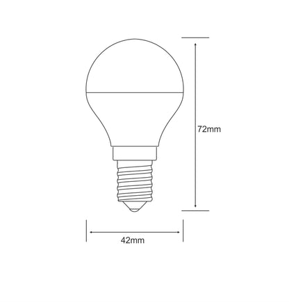 Luxram Kaleido LED Ball E14 Dimmable 3.5W White 6400K, 270lm, Chrome Finish, 3yrs Warranty Crystal