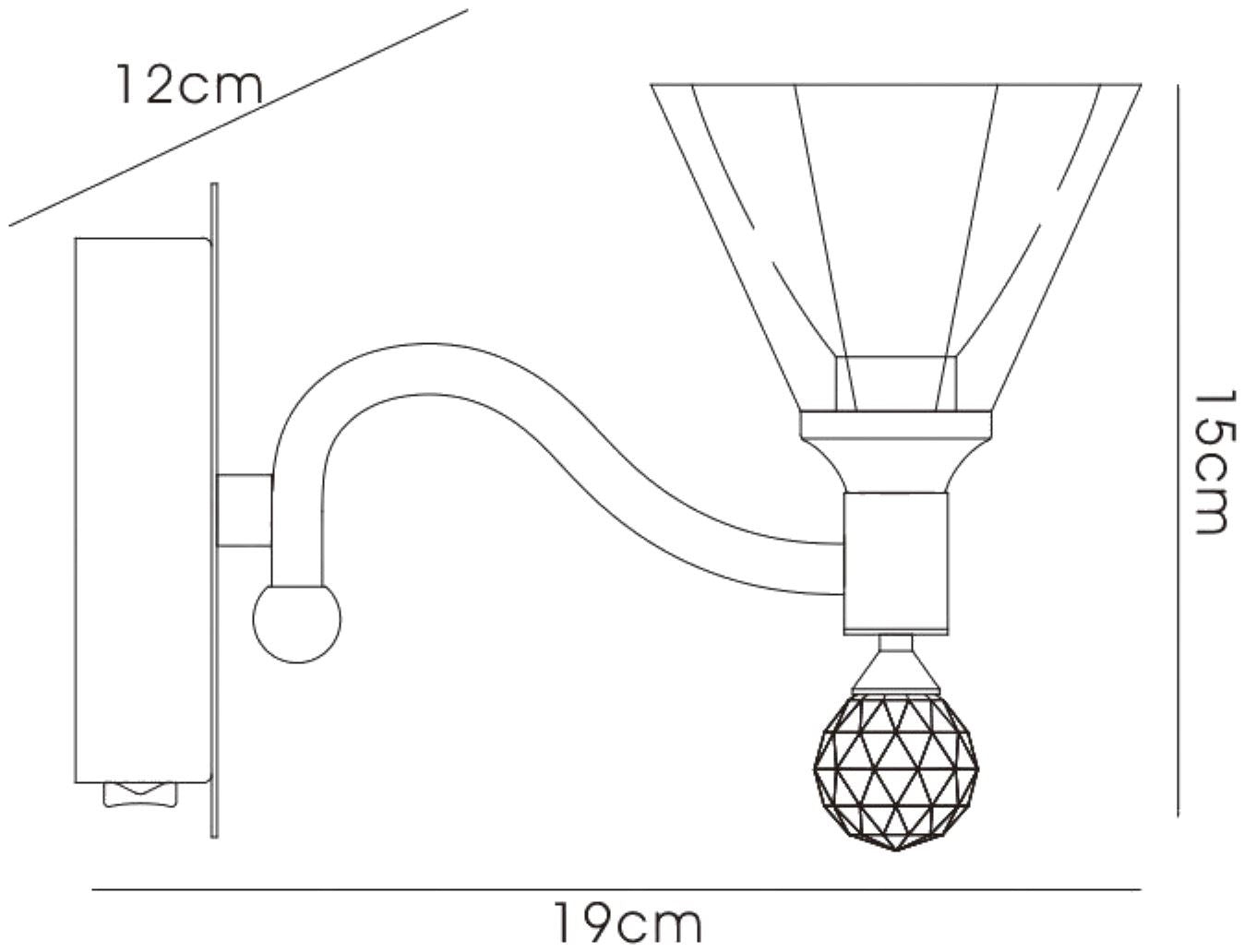 Diyas Neptune Wall Light 1 Light G9 Polished Chrome
