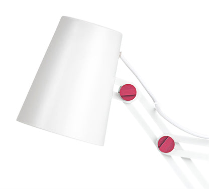 Mantra M3613 Looker Table Lamp 1 Light E27, Matt White/Purple
