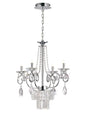 Diyas Eden 55cm  4 Light G9 Polished Chrome/Crystal Ceiling Pendant Light Fitting
