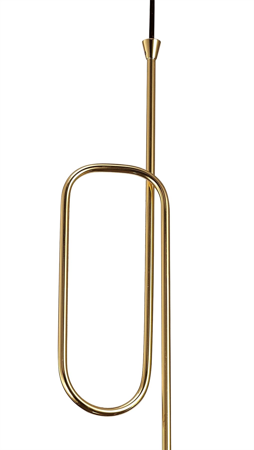 Mantra Jazz Oro M5896 Jazz Pendant, 44cm Round, 3 x E27 (Max 20W), Polished Gold