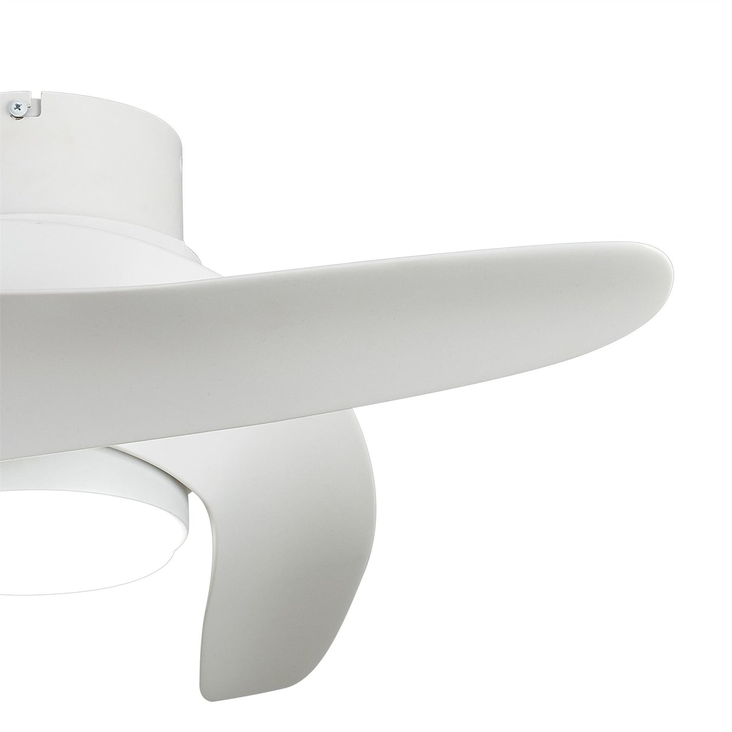 Groenland XS 79.5cm 30W LED Dimmable Ceiling Light With Built-In 24W DC Fan, 2700-5000K Remote Control, 2640lm, White, 5yrs Warranty