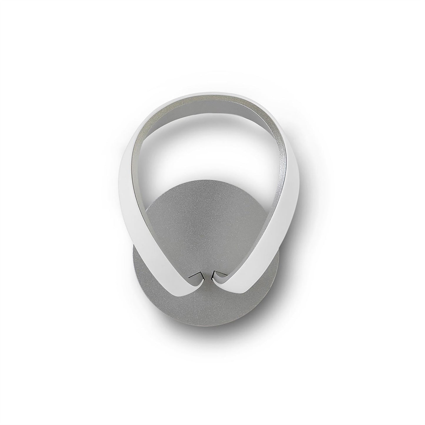 Mantra Knot Switched Wall Light 12W LED 3000K, 840lm, Silver/Frosted Acrylic/Polished Chrome, 3yrs Warranty