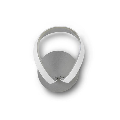 Mantra Knot Switched Wall Light 12W LED 3000K, 840lm, Silver/Frosted Acrylic/Polished Chrome, 3yrs Warranty