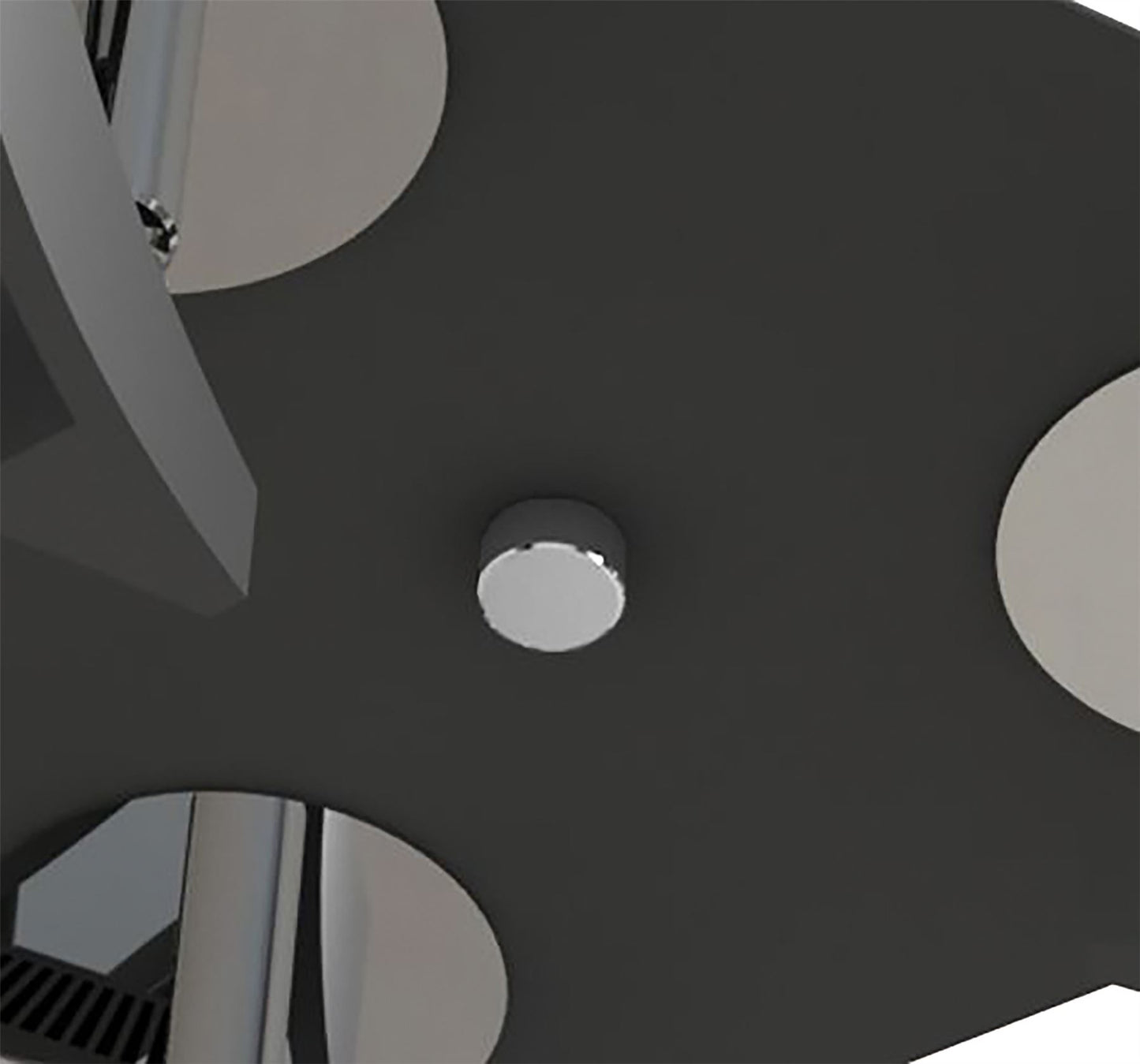 Mantra Fusion Filippo Spot Light 3 Light LED Triangular 15W 3000K, 1350lm, Matt Black/Polished Chrome, 3yrs Warranty