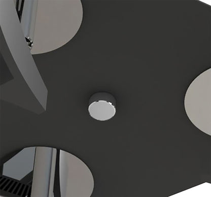 Mantra Fusion Filippo Spot Light 3 Light LED Triangular 15W 3000K, 1350lm, Matt Black/Polished Chrome, 3yrs Warranty