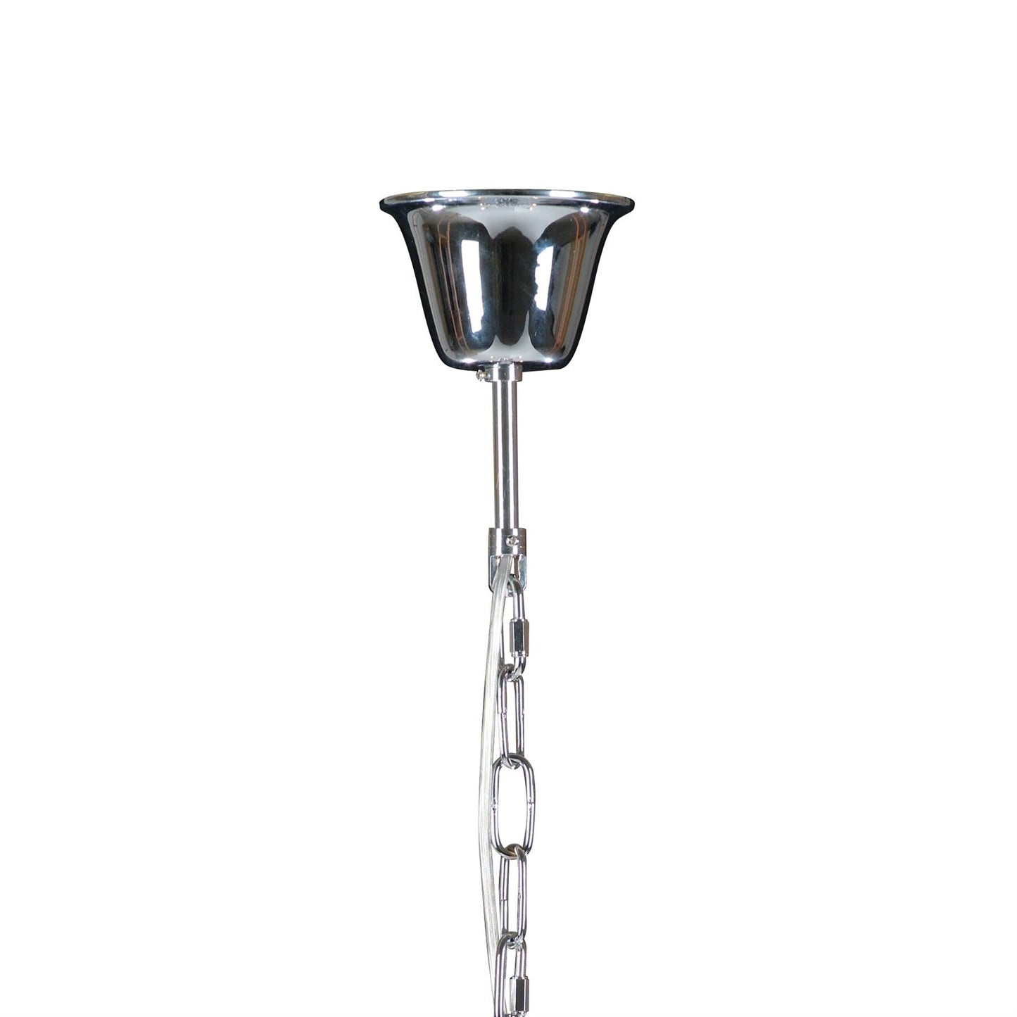 Diyas Santo 52cm  4 Light E14 Polished Chrome/Crystal Ceiling Pendant Light Fitting