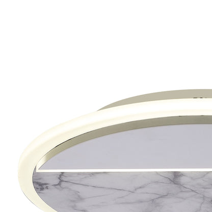 Mantra Marmol 27.2cm Ceiling Round, 30W LED, 3000K, 2100lm, White Marble/White, 3yrs Warranty Ceiling