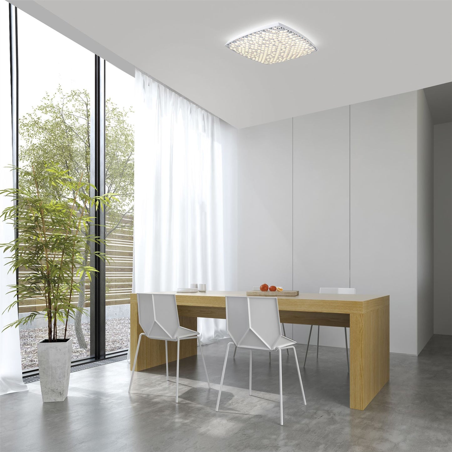 Mantra Urban Ceiling Light, 80W LED, 2700-5000K Remote Control Tuneable, 5200lm, White, 3yrs Warranty