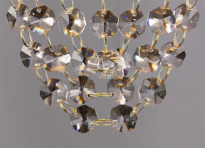 Diyas Camden Wall Light 2 Light G9 Rose Gold/Mosaic Glass/Crystal