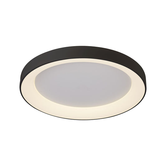 Mantra Fusion Niseko Ring Ceiling 65cm 48W LED, 3000K, 3900lm, Black, 3yrs Warranty Ceiling