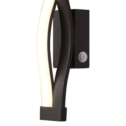 Mantra M5816 Sahara Brown Oxide Touch Dimmer Wall Light 6W LED 2800K, 420lm, Brown Oxide/Frosted Acrylic, 3yrs Warranty