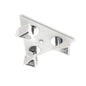 Mantra Fusion Filippo Spot Light 3 Light LED Triangular 5W 3000K, 1300lm, Matt White/Polished Chrome, 3yrs Warranty