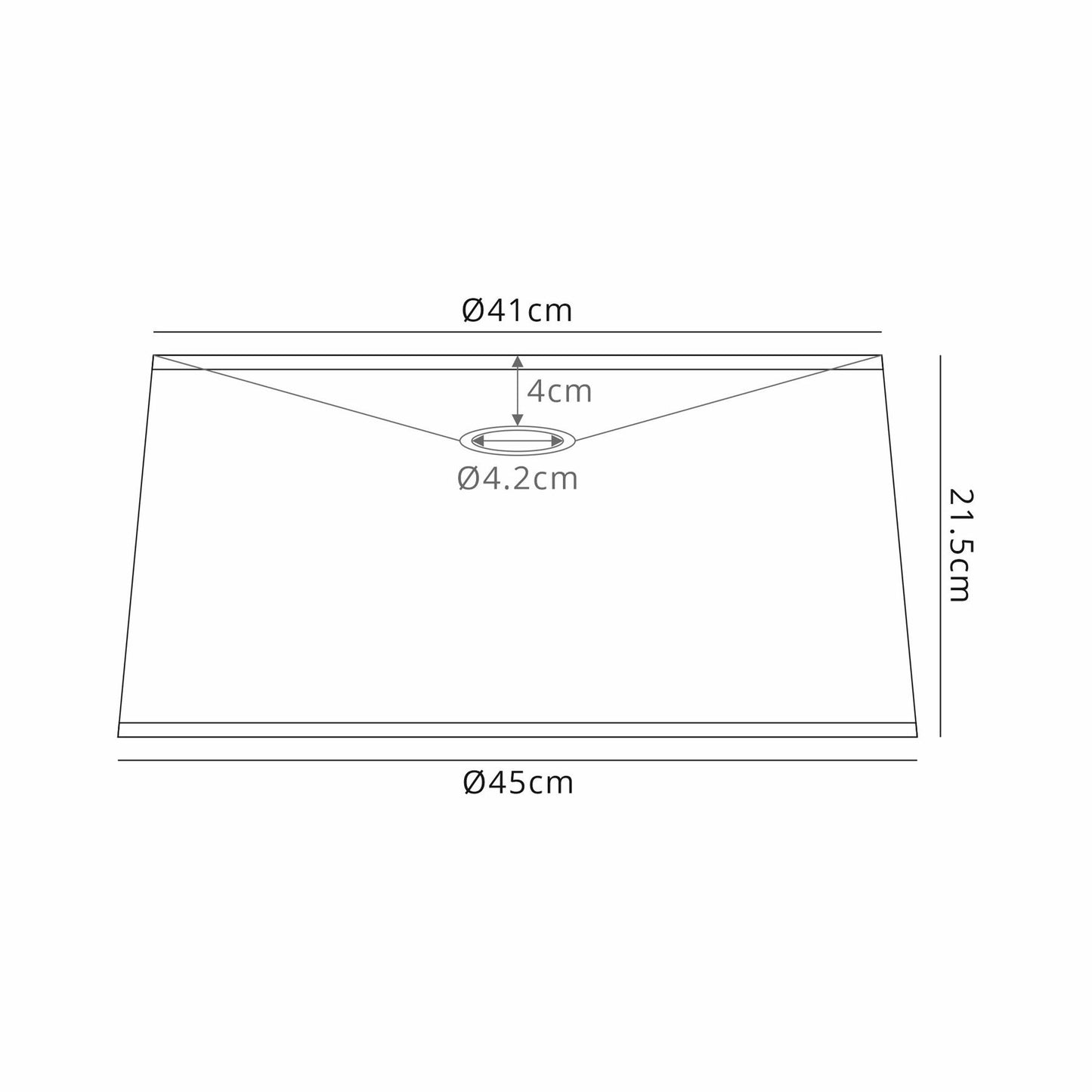 Mantra M5303 Habana Black Round Shade 410/450mm x 215mm, Suitable for Pendant Lights