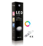 Techtouch Fluid Multi-Coloured Kit 4x12 LED Flexible Strip (8W) Strip