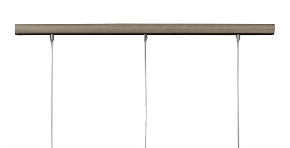 Mantra M0771 Zack Linear Pendant 3 Light E27 Line, Satin Nickel