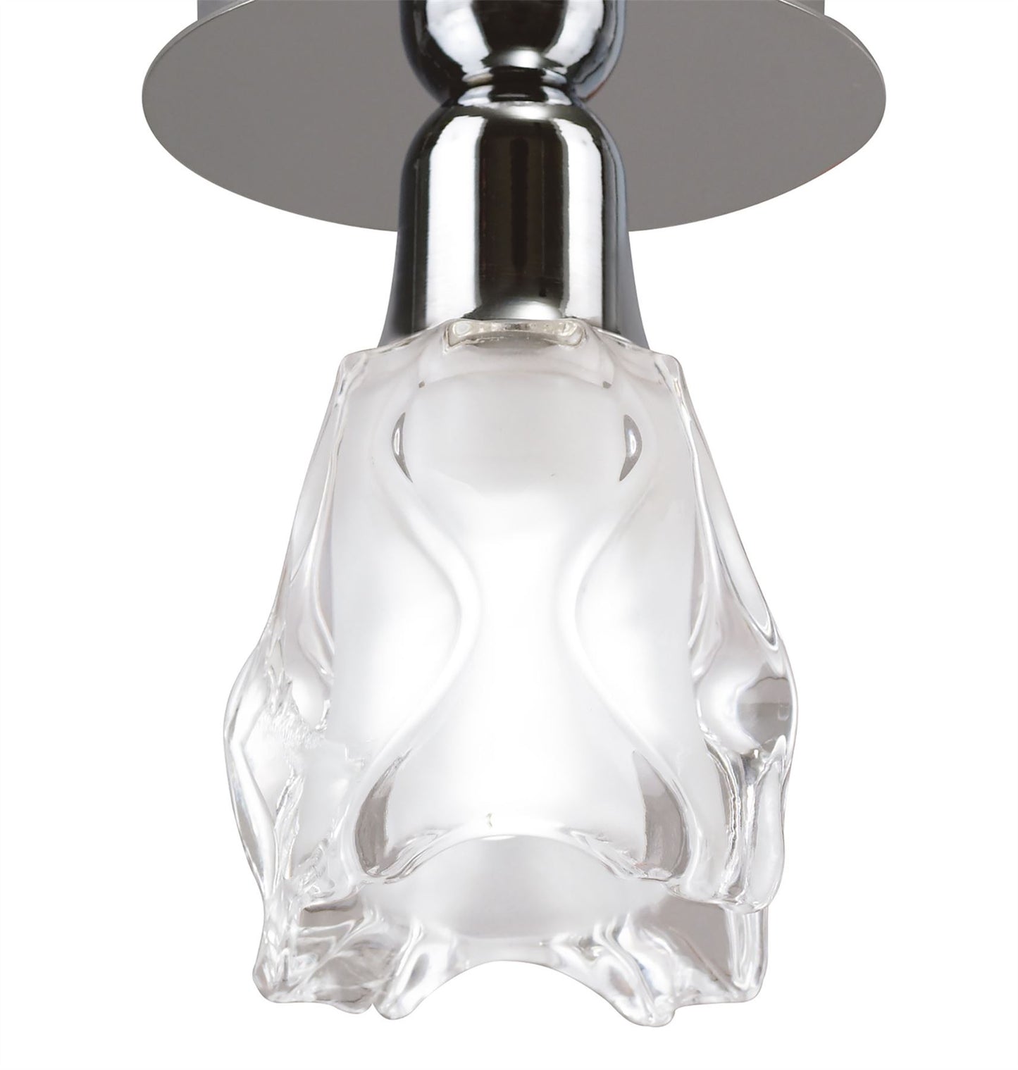 Mantra Amel 12cm Ceiling 1 Light L1/SGU10, Polished Chrome, CFL Lamps INCLUDED