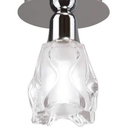 Mantra Amel 12cm Ceiling 1 Light L1/SGU10, Polished Chrome, CFL Lamps INCLUDED