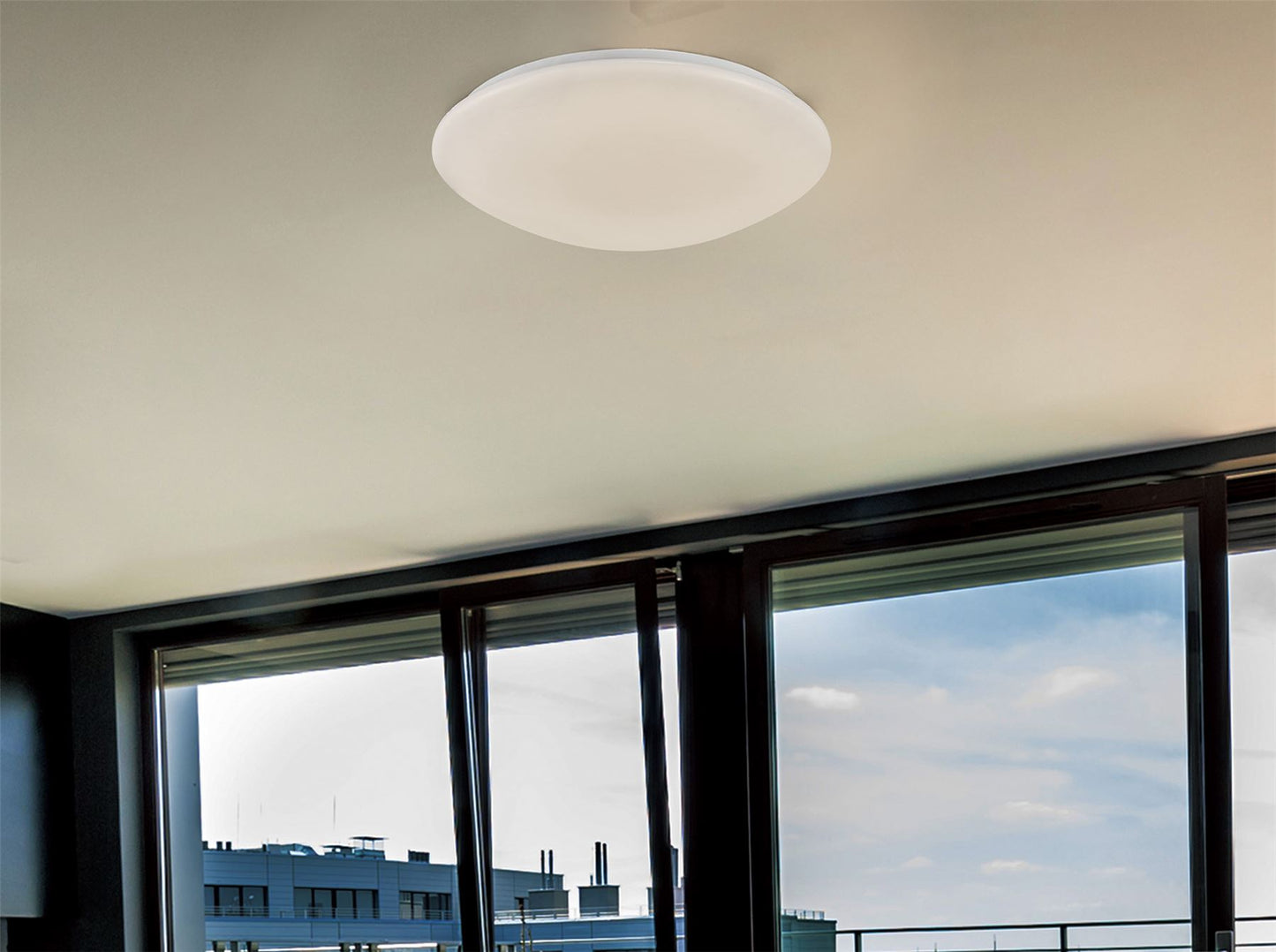 Deco Helios Ceiling Light,500mm Round,30W 1800lm LED White 4000K