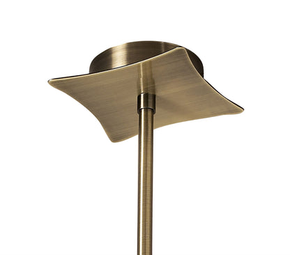 Mantra Kromo 73cm Telescopic 8 Light G9 Round, Antique Brass
