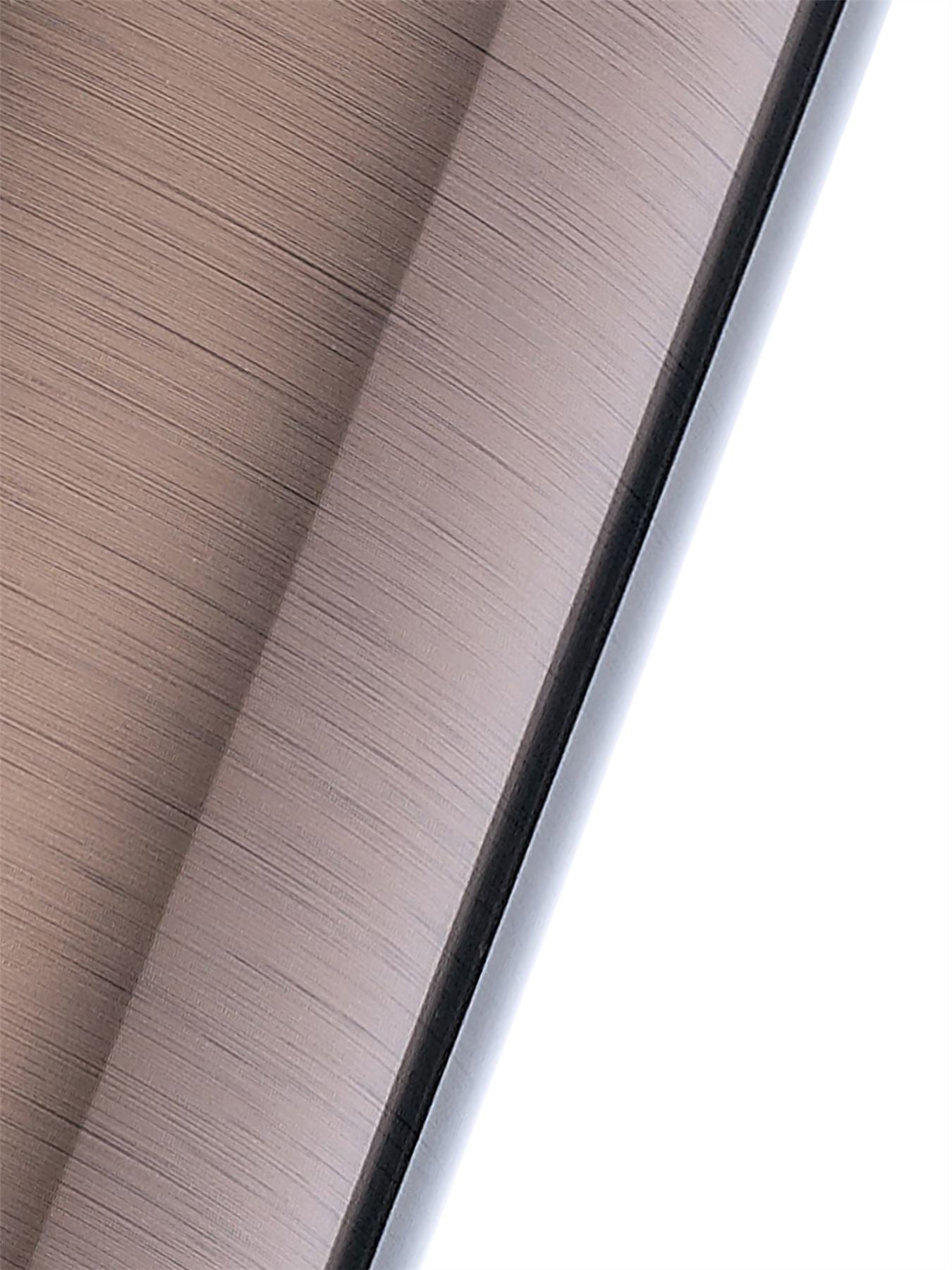 Deco Dako Black Pendant 1 Light E27 with 300 x 200mm Metallic Bronze Finish Cylinder Shade, c/w Ceiling Bracket
