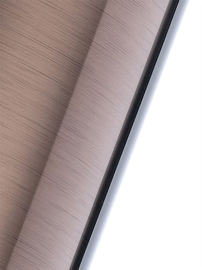 Deco Dako Black Pendant 1 Light E27 with 300 x 200mm Metallic Bronze Finish Cylinder Shade, c/w Ceiling Bracket