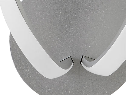 Mantra M4988 Knot Wall Light 12W LED 3000K, 840lm, Silver/Frosted Acrylic/Polished Chrome, 3yrs Warranty