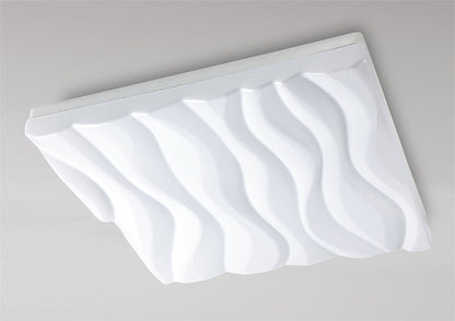 Mantra M5043 Arena Ceiling/Wall Light Large Square 45W LED IP44 3000K, 4050lm, Matt White/White Acrylic, 3yrs Warranty