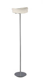 Mantra M3628 Mediterraneo Floor Lamp 2 Light E27, Polished Chrome/Frosted White Glass