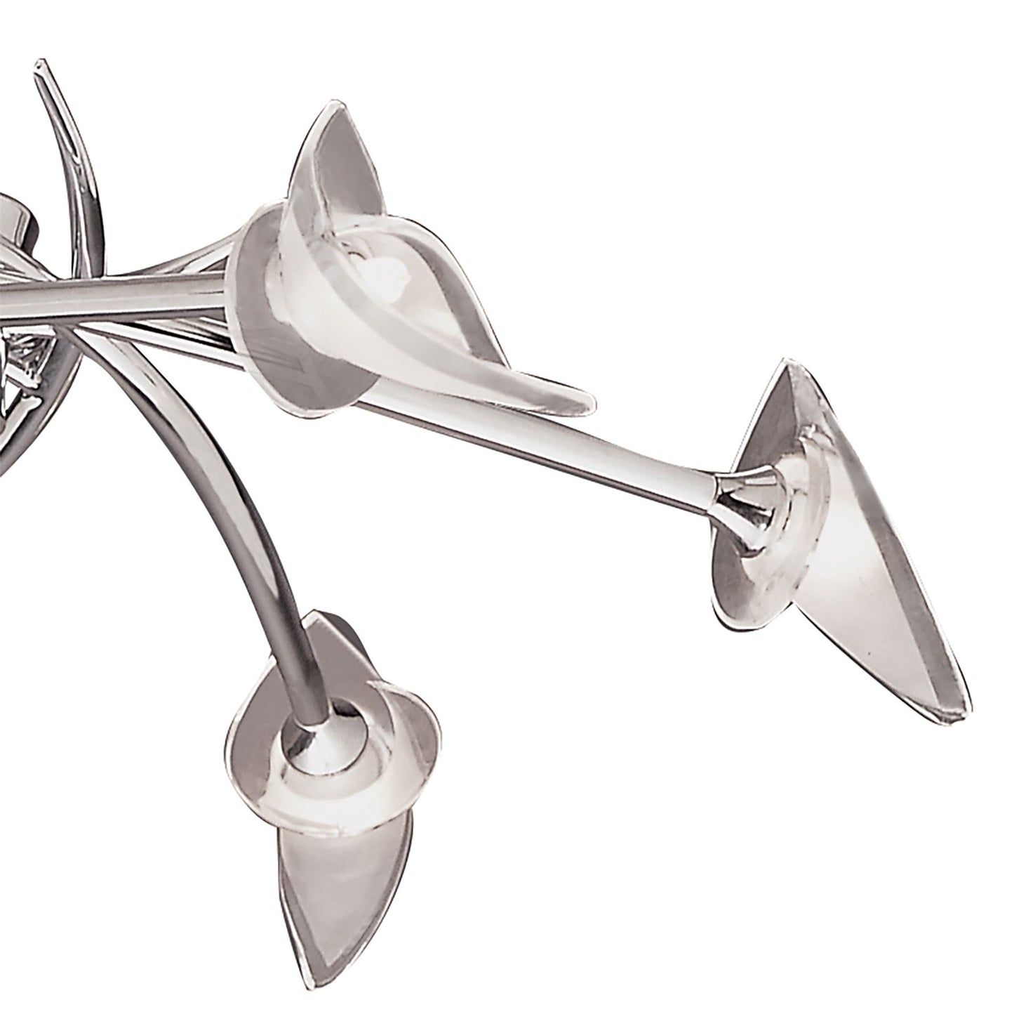 Mantra M0301 Flavia Telescopic Pendant Semi Flush Convertible Round 6 Light G9, Polished Chrome