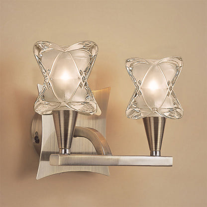 Mantra Rosa Del Desierto Wall Light Switched 2 Light G9, Antique Brass