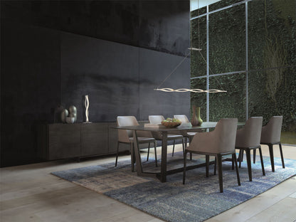 Mantra M4860 Sahara Linear Pendant 36W LED 3000K, 2520lm, Silver, Frosted Acrylic, Polished Chrome, 3yrs Warranty