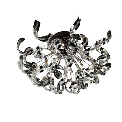 Diyas Esme 70cm  20 Light G4 Polished Chrome/Crystal, NOT LED/CFL Compatible Ceiling Light Fitting