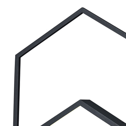 Mantra Fusion Kubick Ceiling/Wall Light, 48W LED, 3000K, 2700lm, Black, 3yrs Warranty