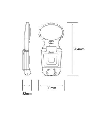Techtouch Everywhere LED 0.5W Wall Light 8000K 35lm, Indoor Use Only, 3yrs Warranty