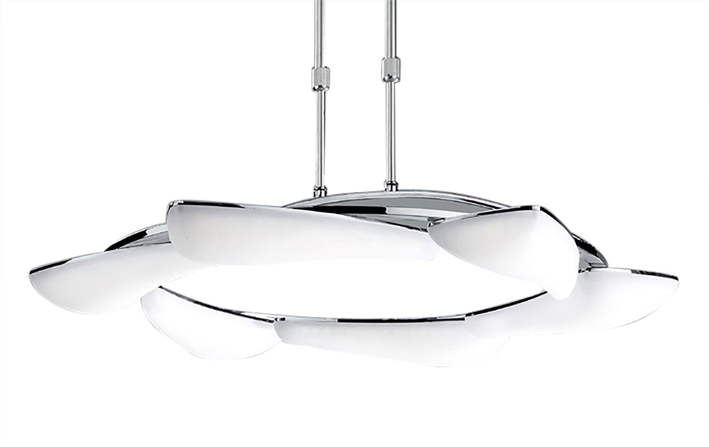 Mantra Mistral LED M3800 Mistral Telescopic 36W LED Round 3000K, 3240lm, Polished Chrome/Frosted Acrylic, 3yrs Warranty - M3800 Ceiling