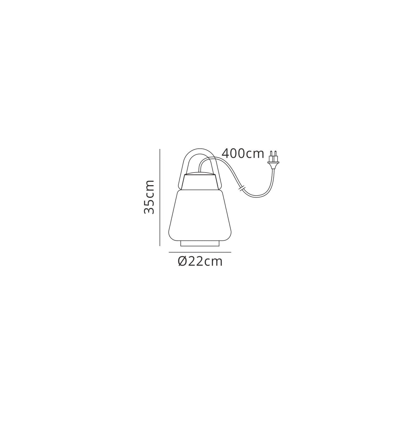 Mantra Fusion M6213 Kinke Table Lamp, 1 x E27, IP65, Anthracite, 2yrs Warranty