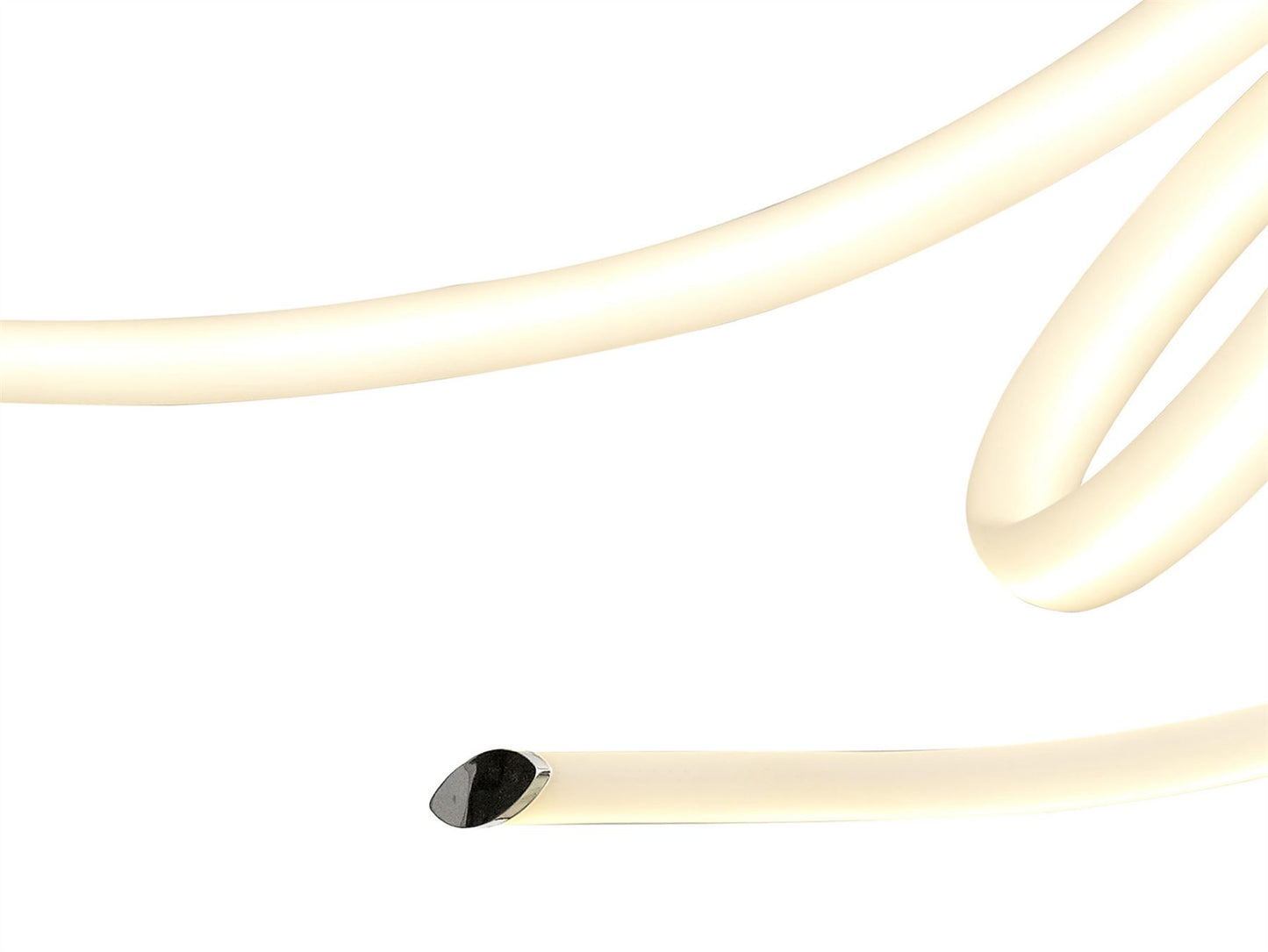 Mantra Armonia Semi Flush Large Ribbons, 60W LED, 3000K, 4500lm, Polished Chrome/Frosted Acrylic, 3yrs Warranty Ceiling