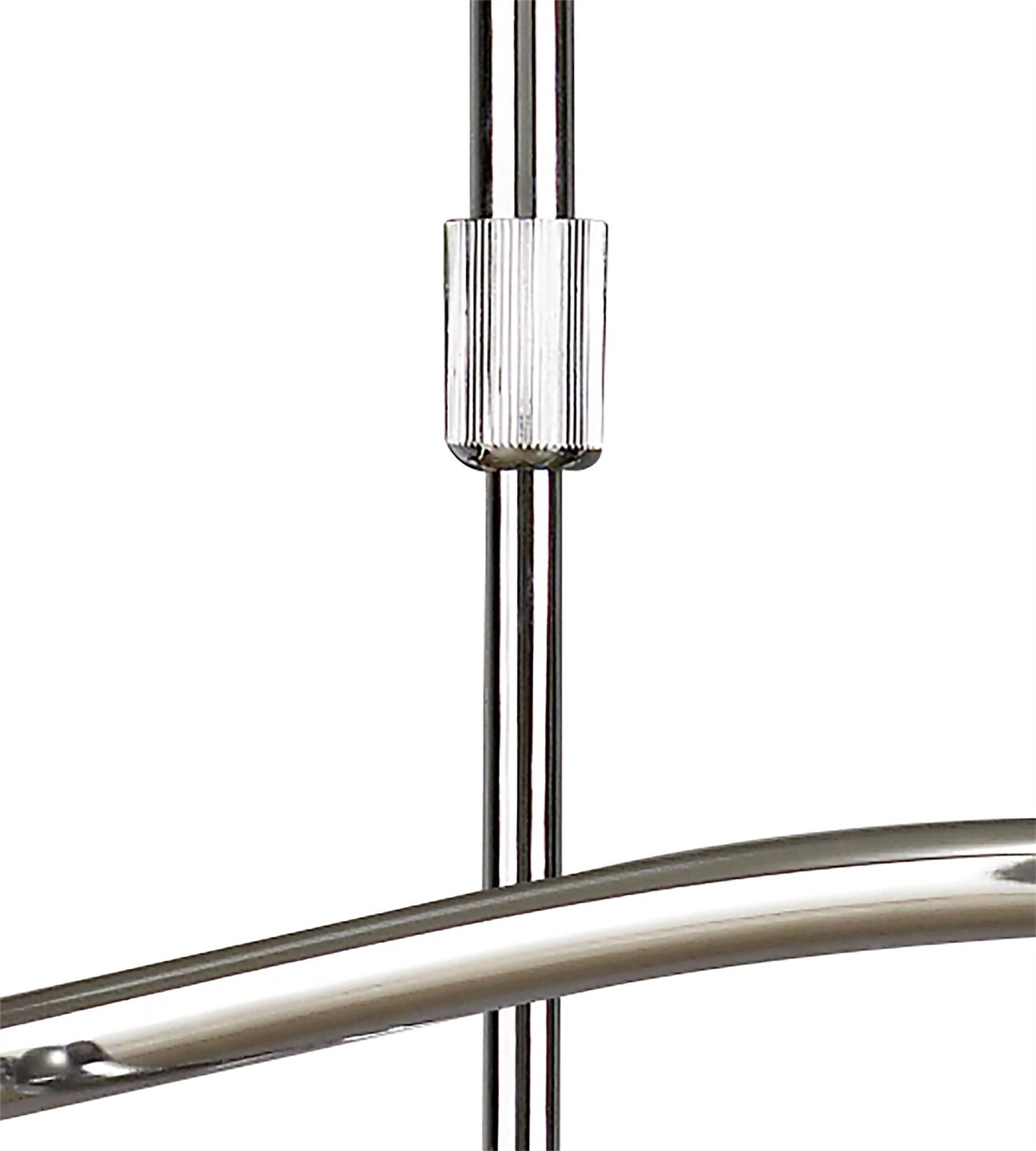 Mantra Amel 75cm Telescopic 8 Light L1/SGU10, Polished Chrome, CFL Lamps INCLUDED