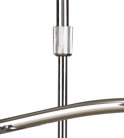 Mantra Amel 75cm Telescopic 8 Light L1/SGU10, Polished Chrome, CFL Lamps INCLUDED