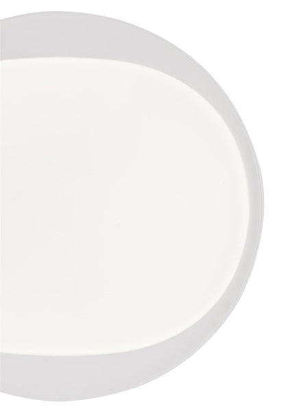 Mantra Fusion Box 41.5cm Dimmable Ceiling Light, 24W LED with Remote Control 3000K-6000K, 900lm, White, 3yrs Warranty