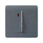Trendi Artistic Modern Glossy 20 A Tactile Light Switch & Neon Insert Warm Grey