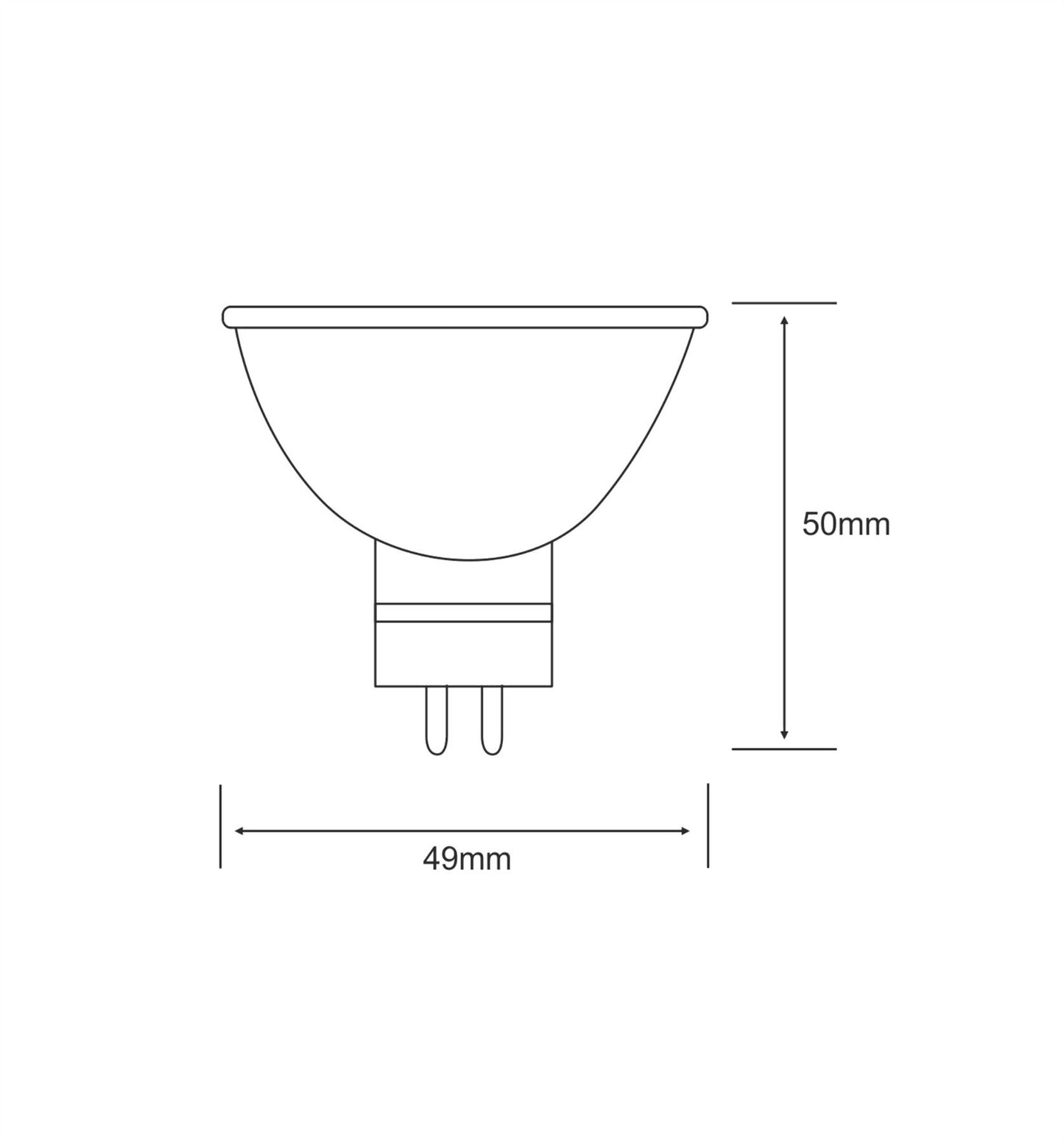 Luxram Value LED MR16 12V 2.5W Natural White 4000K 220lm (Silver) LED
