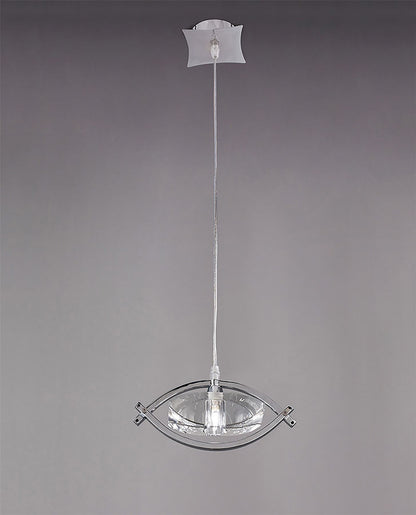 Mantra M0899 Kromo Pendant 1 Light G9, Polished Chrome